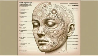 Antlitzdiagnostische Zeichen (1) von Säurestau