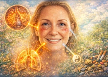 Antlitzdiagnostische Zeichen (5)  Lungenbelastungen